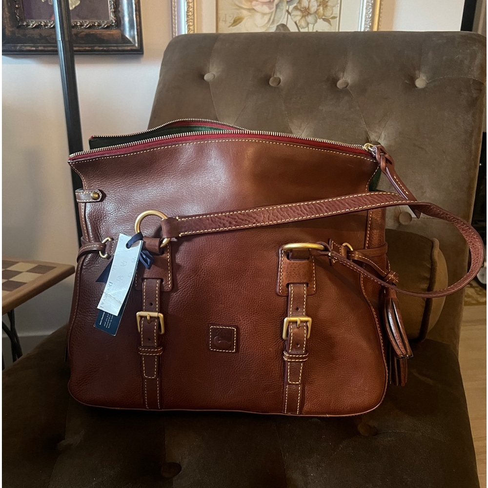 Dooney & Bourke Florentine Double Strap Tassel Satchel